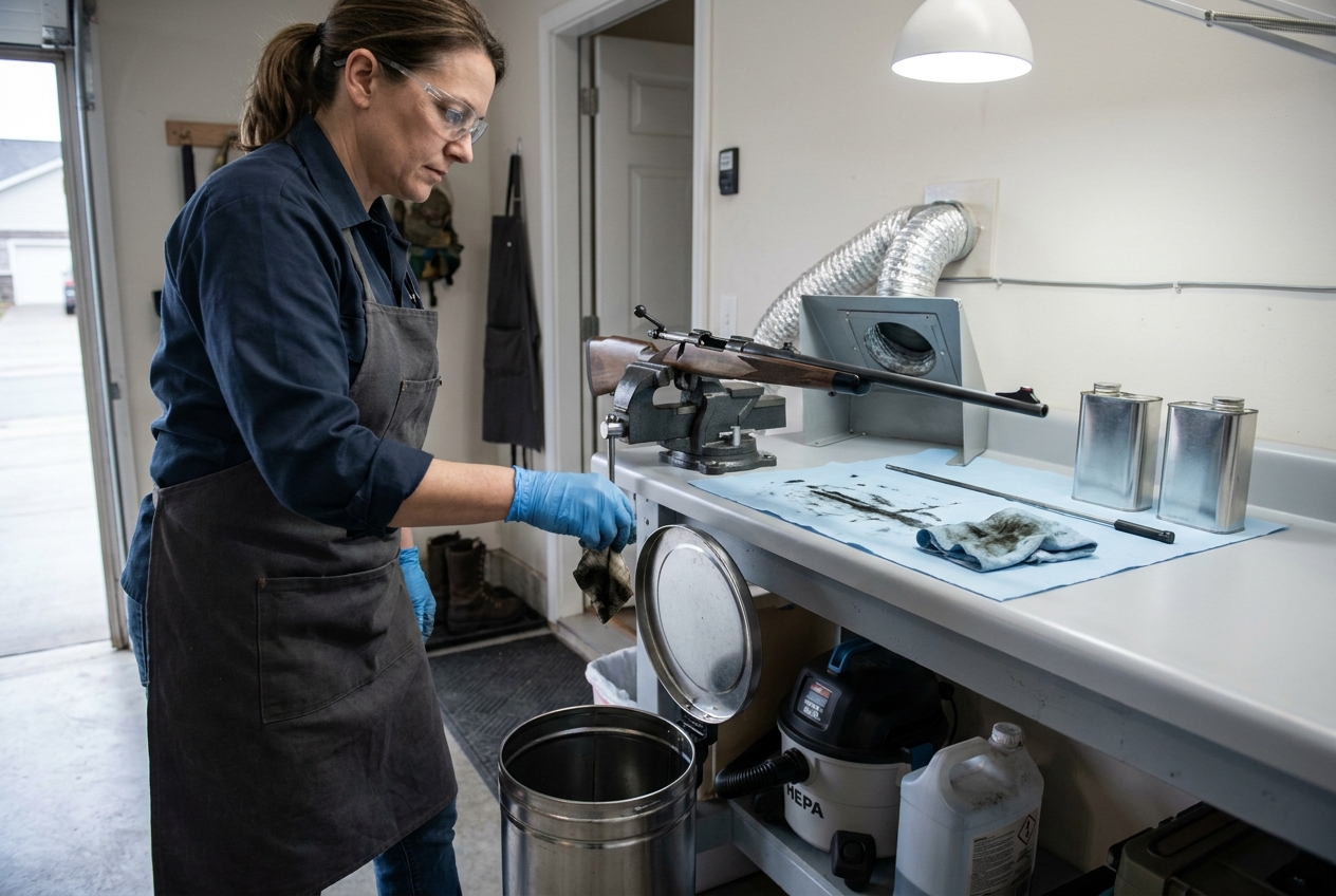 The Clean Gunsmith's Bench: Safer Solvents, Smarter Ventilation, and Responsible Waste Disposal